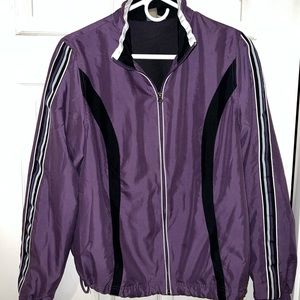 SJB Active purple/black lightweight lined jacket. Size Medium